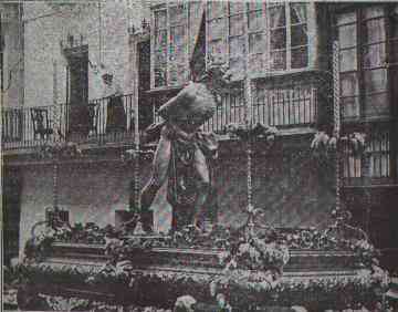 1918 Imagen del Se�or de la Columna obra del escultor Gonzalo Bilbao