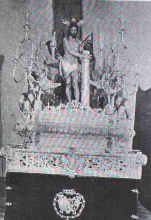 1952 Cristo atado de la Comuna hermandad de la Cigarrera obra de Amaro Vazquez  1602